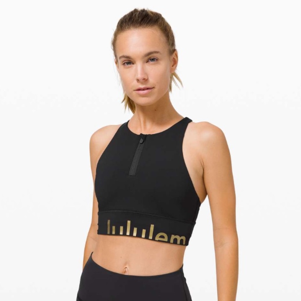 Lululemon Energy Bra High Neck Long Line Zip Special Edition